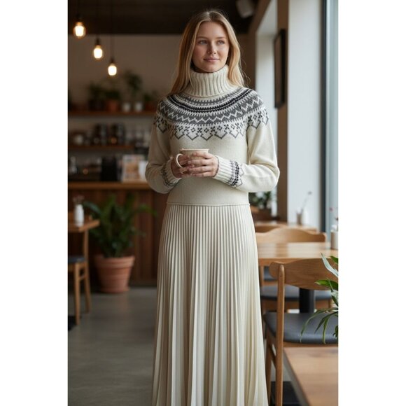Polo Ralph Lauren Dresses & Skirts - NEW Polo Ralph Lauren Womens S Luxury Turtleneck Sweater Dress Maxi Alpaca Blend